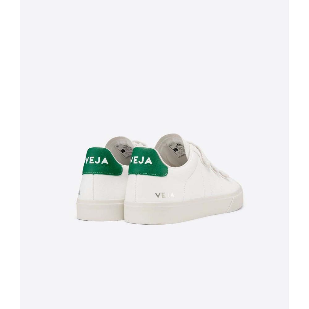 Veja RECIFE CHROMEFREE Joggesko Dame White/Green | NO 626AHK